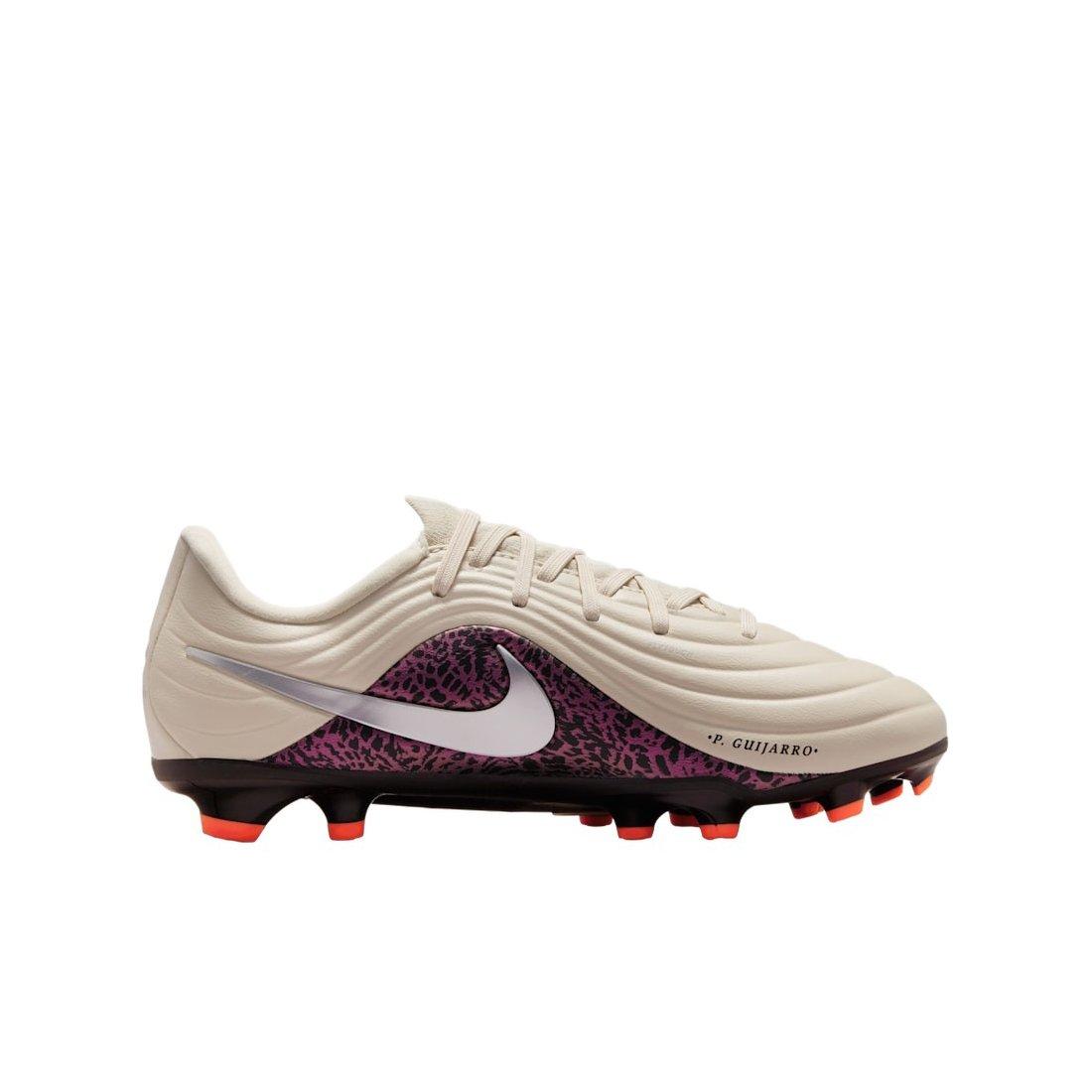 Nike United Jr. Tiempo Maestro Academy MG "Fossil/Burgundy/Silver" Grade School Kids' Soccer Cleat - FOSSIL/BURGUNDY/SILVER